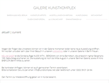 Tablet Screenshot of kunstkomplex.net